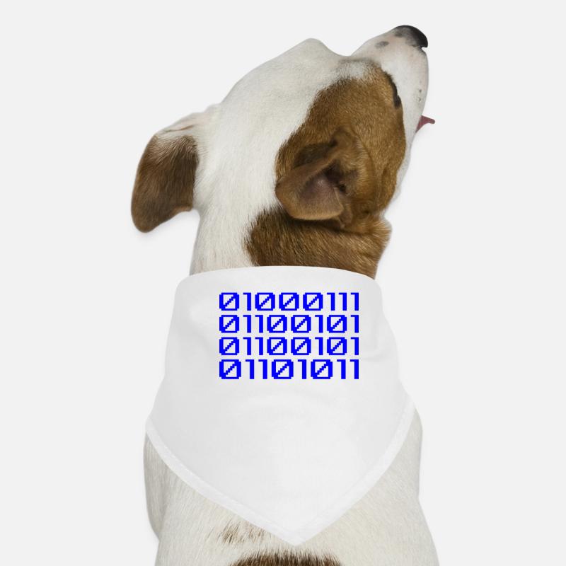 Funny Coder Binärcode Programmierer Entwickler Hunde-Bandana
