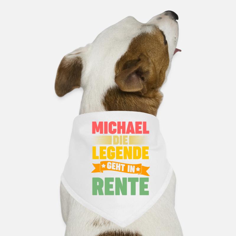 Michael die Legende geht in Rente Hunde-Bandana