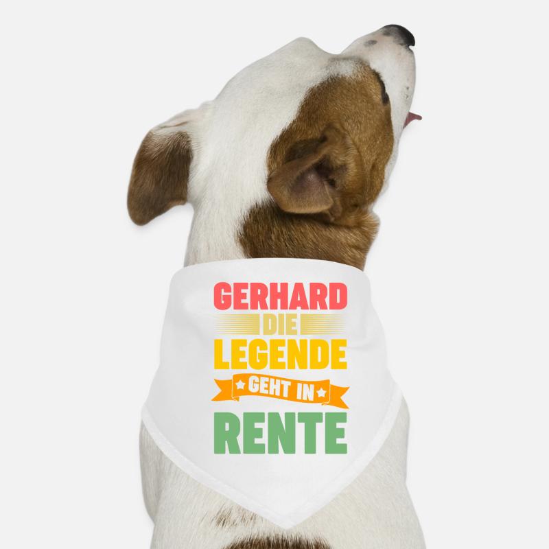 Gerhard die Legende geht in Rente Hunde-Bandana