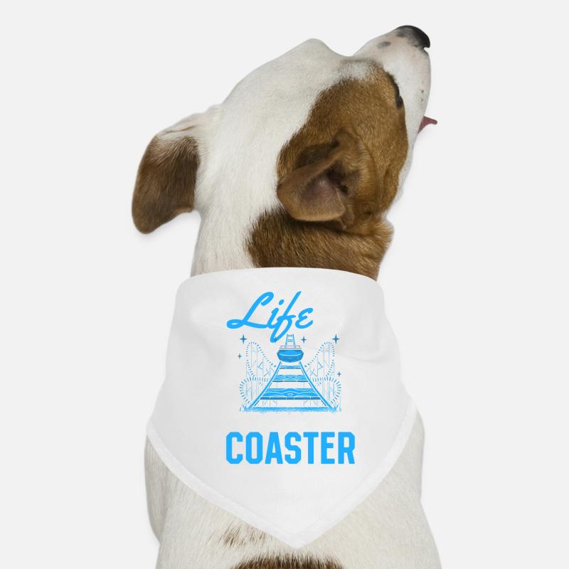Life Is A Roller Coaster Roller Coaster Park Gift Bandana pour chien