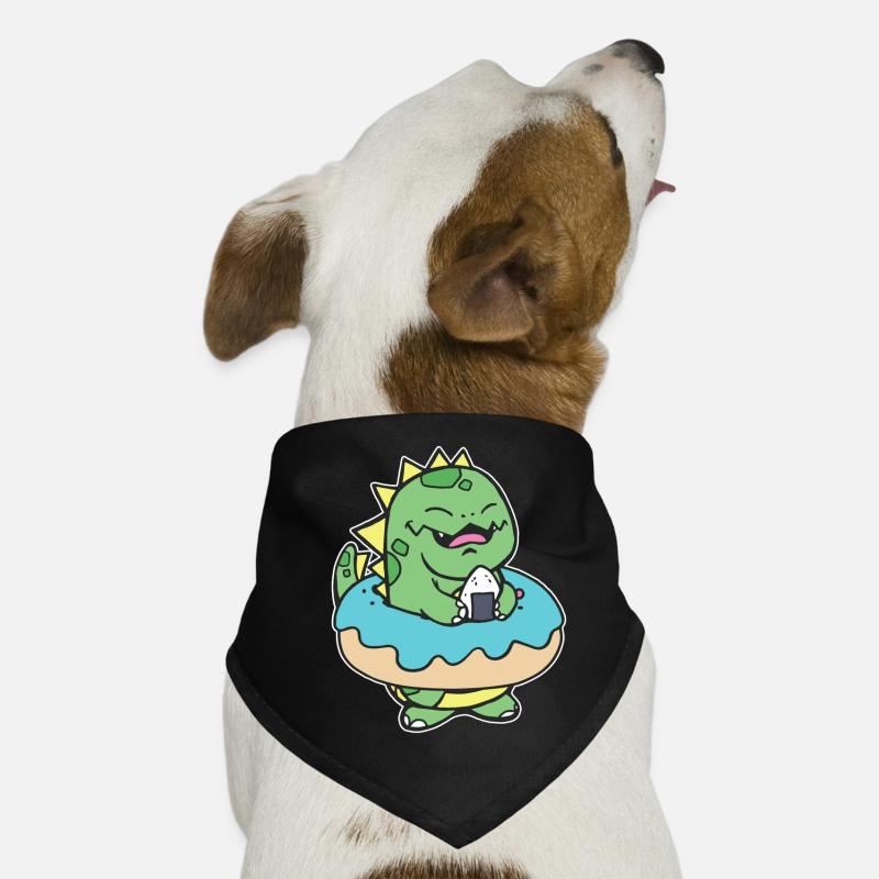Chubby Kid Dinosaurier Donut Süßes Gebäck Hunde-Bandana