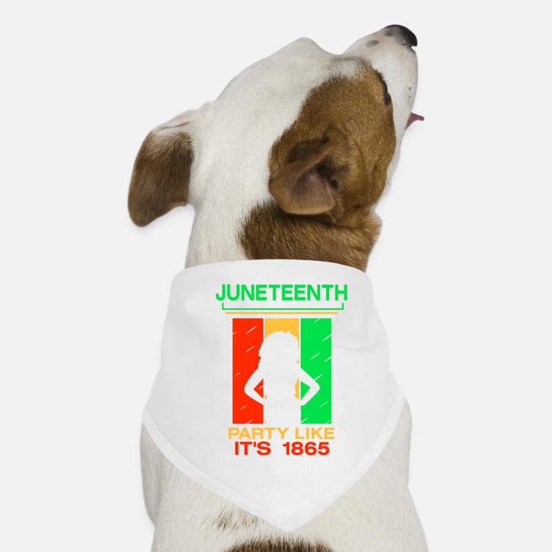 Juneteenth Feiern Wie Im Jahre 1865 Afrika Black Hunde-Bandana