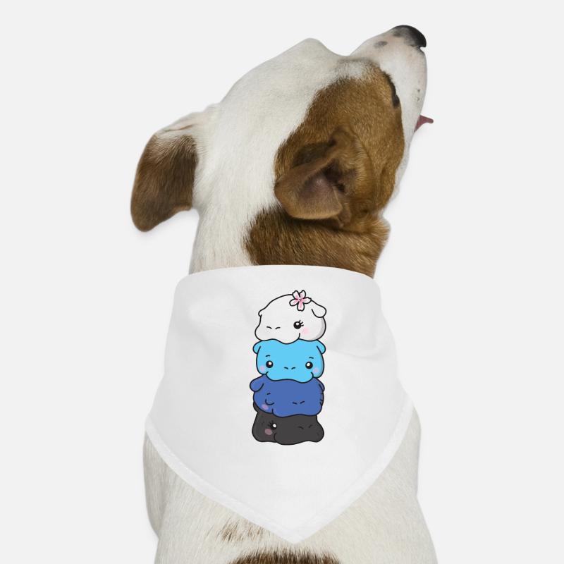 transmasc Flag Pride LGBTQ cute hippo Bandana pour chien