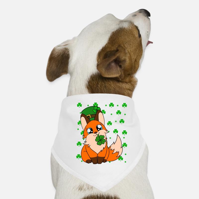 Mignon trèfle renard Saint-Patrick Bandana pour chien