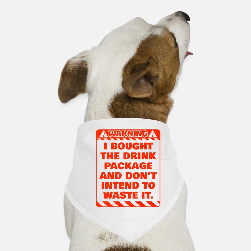 Attention I booked the drinks package party Dog Bandana