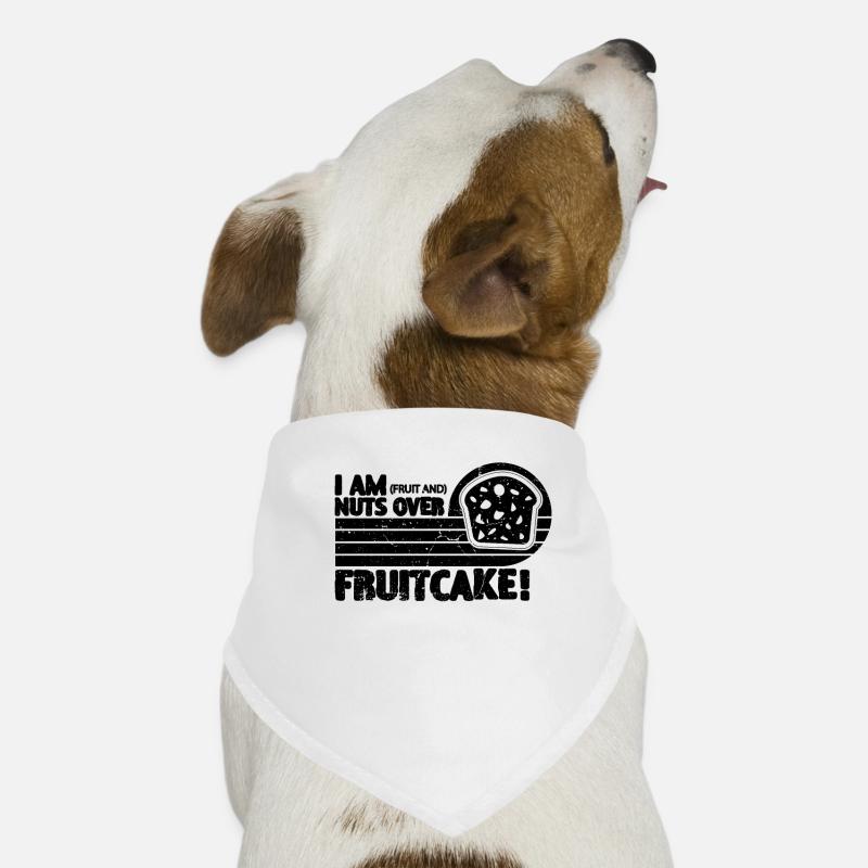 I Am Fruit And Nuts Retro Baking Fruitcake Lover Dog Bandana