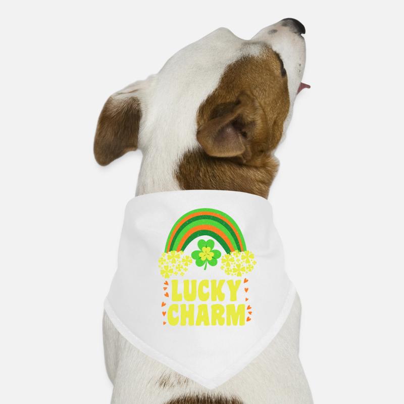 Lucky Charm Glücksbringer Regenbogen Hunde-Bandana