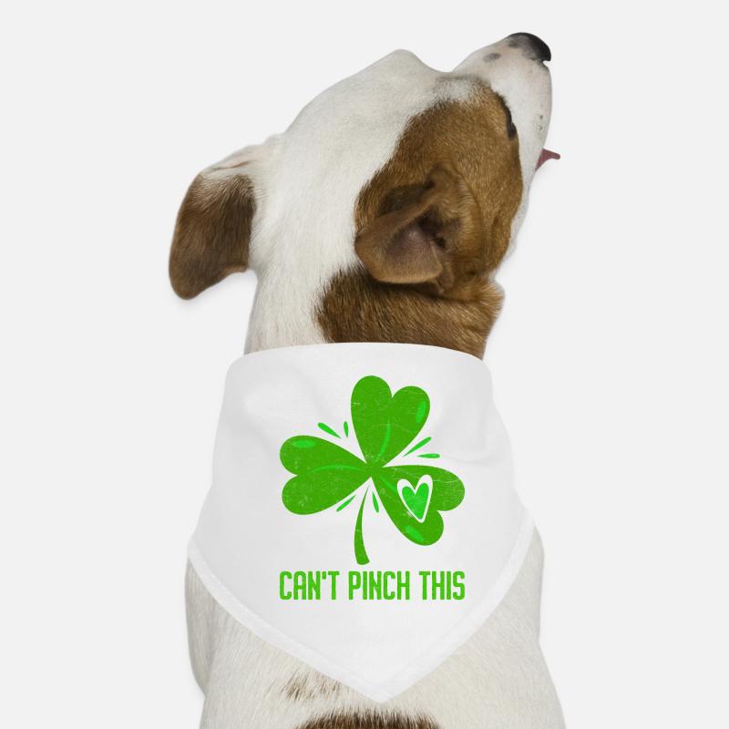 Je ne peux pas pincer ce trèfle Saint-Patrick Bandana pour chien