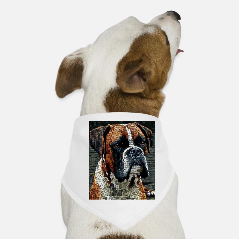 Boxerhund Mosiac Hunde-Bandana