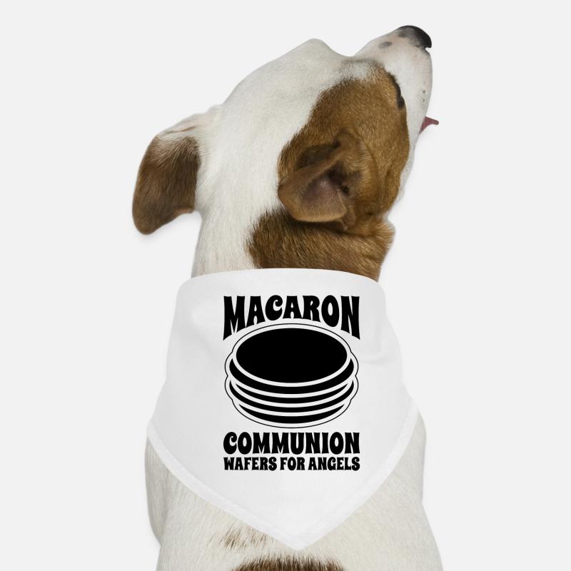 Macaron Communion Wafers Artfully Macaron Lover Bandana pour chien
