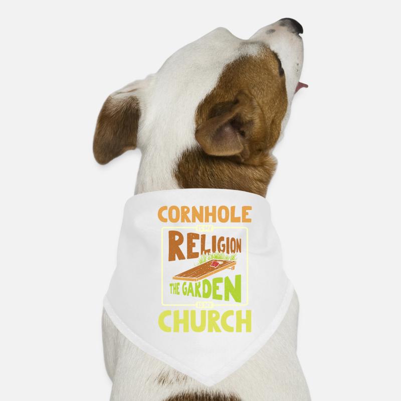 Cornhole ist Religion, der Garten ist Kirche Hunde-Bandana