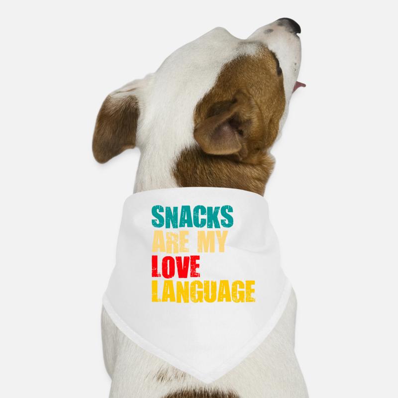 Les collations sont mon langage d’amour Bandana pour chien