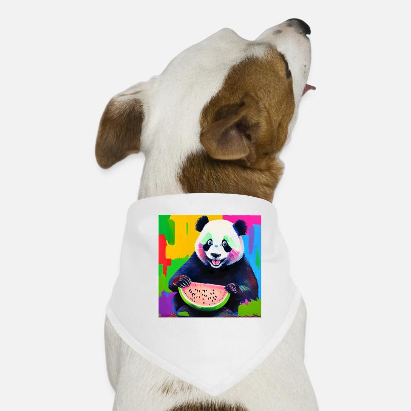 Design eines digitalen Ölgemälde-Stils mit einem Hunde-Bandana