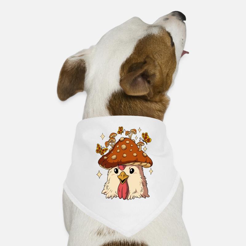 Poulet Cottagecore Bandana pour chien