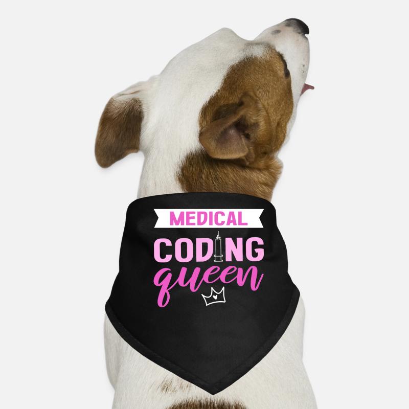 Codage médical Queen Codeur clinique Codeur médical Bandana pour chien