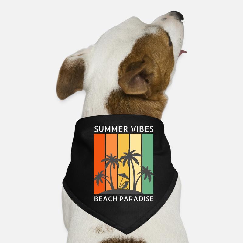 Summer vibes - Summer, Holidays, Beach Dog Bandana