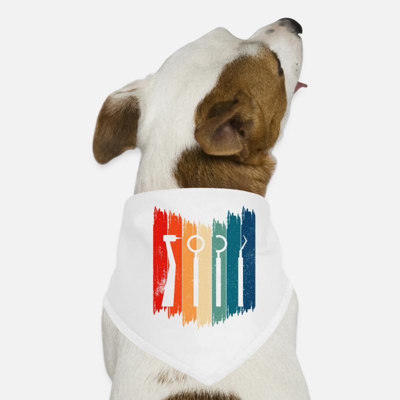Retro Dentist Vitage Dentist Tools Hunde-Bandana