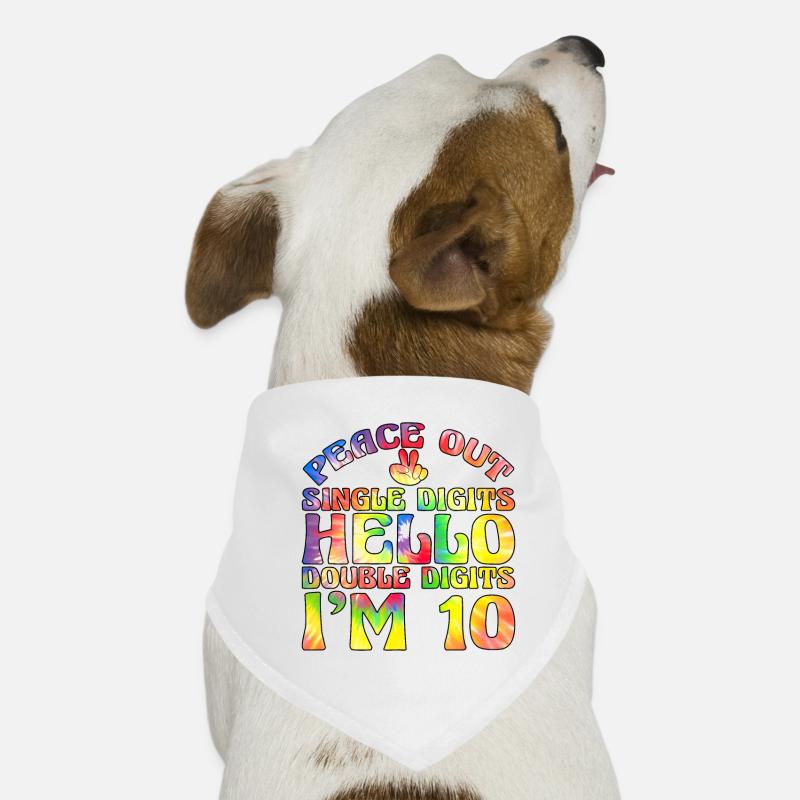 Buy Single Digits Hello Double Digits I'm 10 Dog Bandana