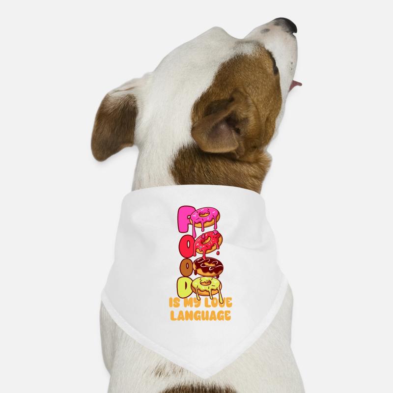 Essen ist meine Liebessprache Hunde-Bandana