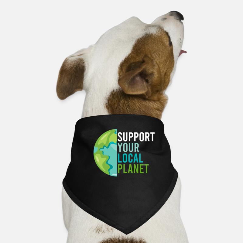 Support Planet local Save the Earth Environment Dog Bandana