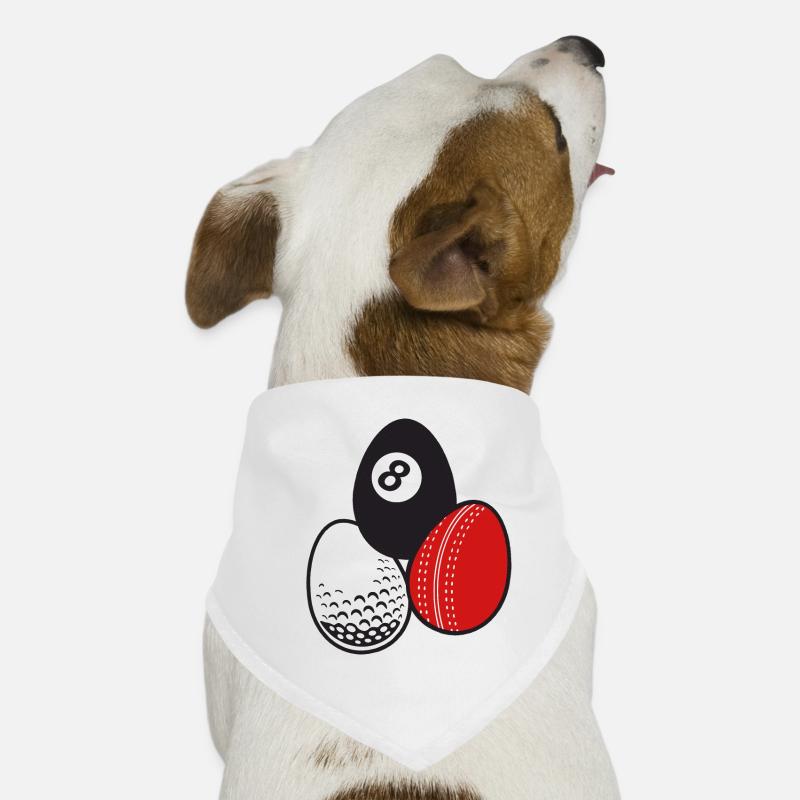 Queue Sport Billard Cricket Golf Ostereier Bälle Hunde-Bandana