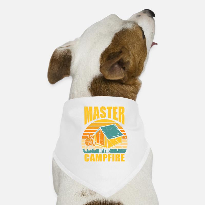 Cool maître du feu de camp Camping en plein air Bandana pour chien