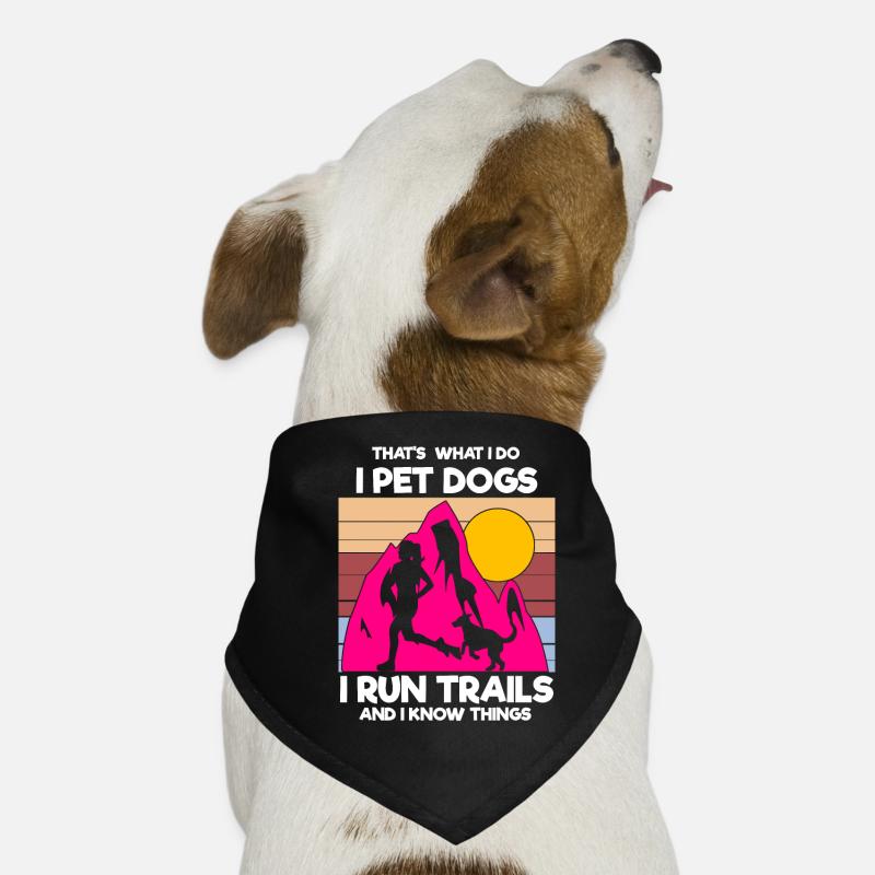 Trail Runner Running Jogging Jogger I Gift Bandana pour chien