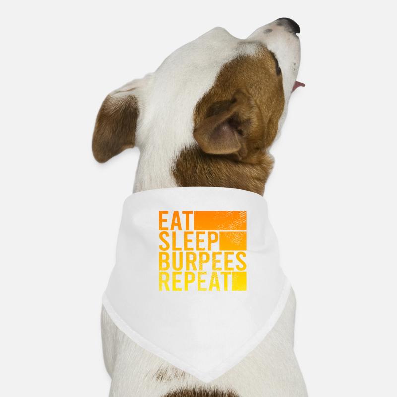 Manger des burpees endormis Bandana pour chien