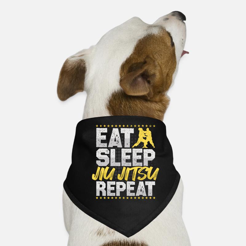 Jiu Jitsu Eat Sleep Repeat Kampfkunst Jiu Jitsu Hunde-Bandana