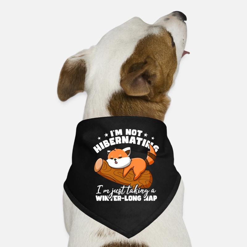 Ich mache gerade ein winterlanges Nickerchen Roter Panda Hunde-Bandana