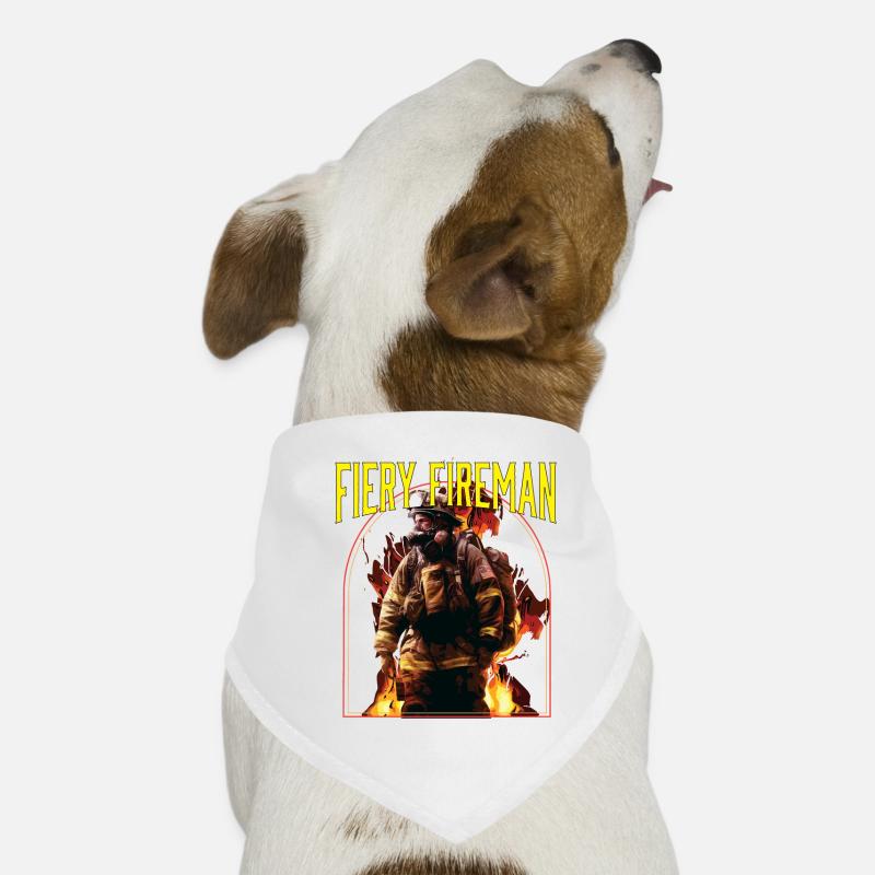 Fiery Fireman Fire Rescue Firefighting Firefighter Hunde-Bandana