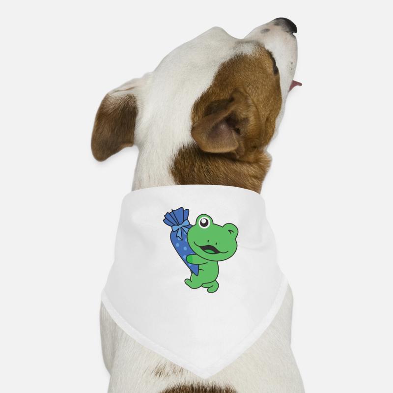 bye bye kindergarten hello school frog Dog Bandana