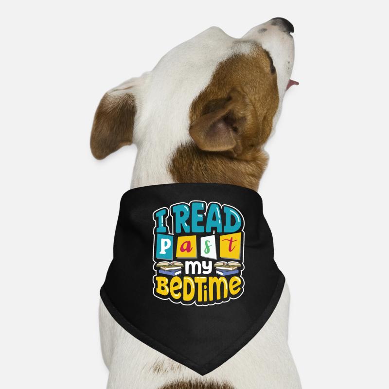 Book Reader Reading Literature Bookworm Gift Idea Dog Bandana
