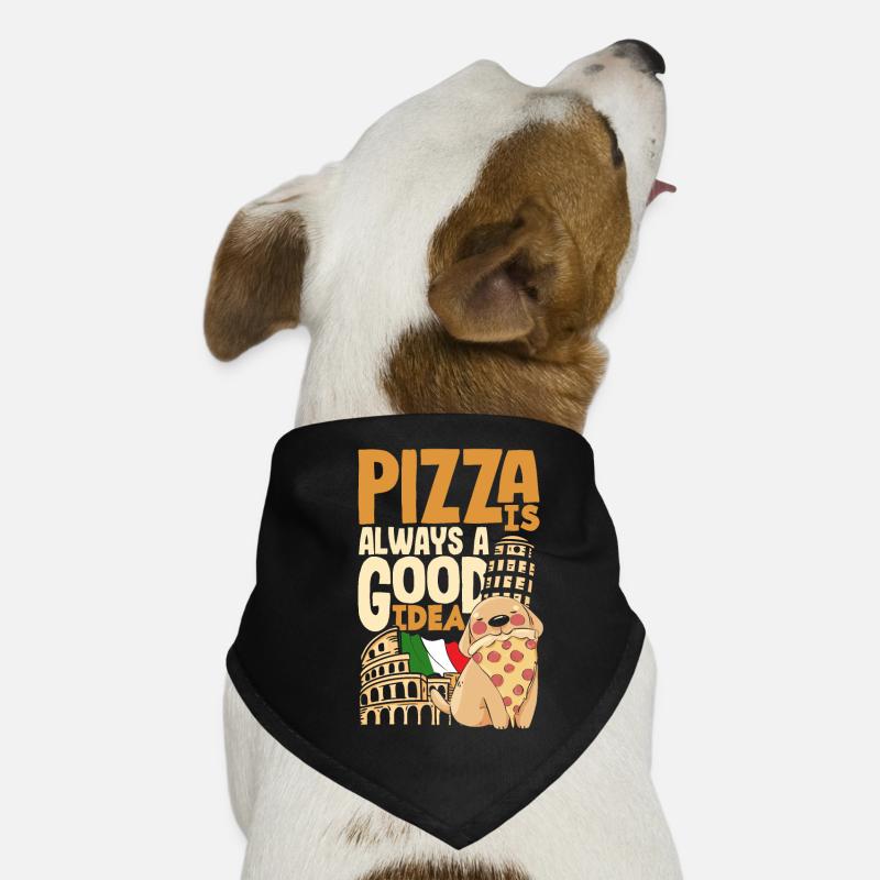 La pizza est toujours une bonne idée Bandana pour chien