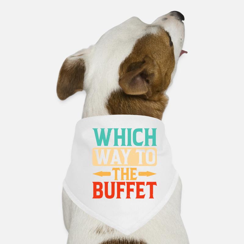Which Way To The Buffet 28 Hunde-Bandana