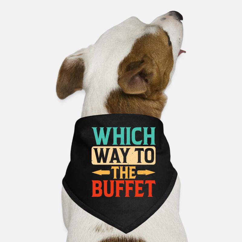 Quel chemin vers le buffet 28 Bandana pour chien