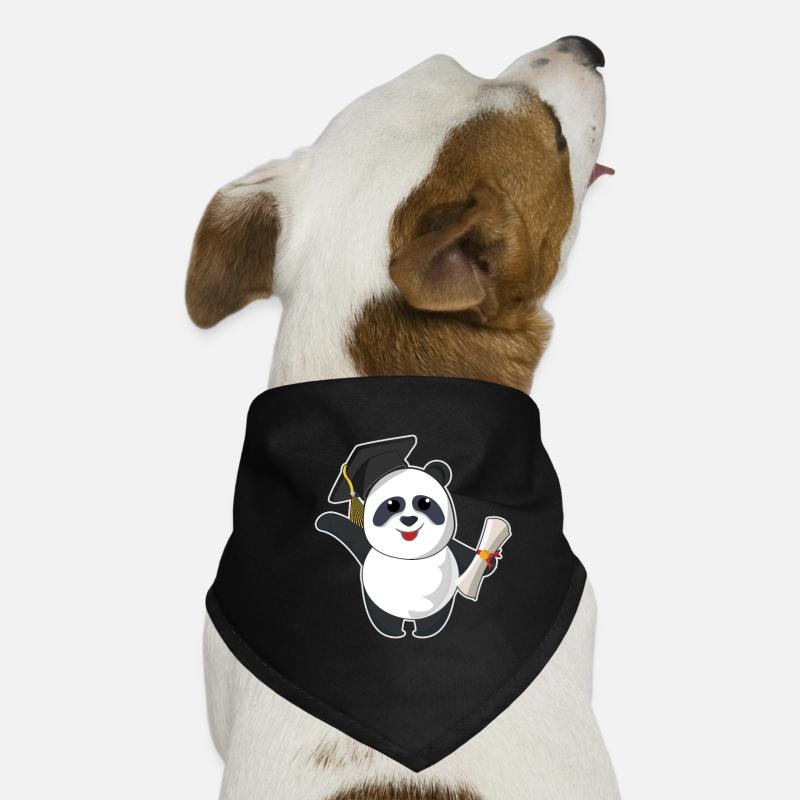 Panda Absolvent Abschluss 2023 Abschluss Hunde-Bandana