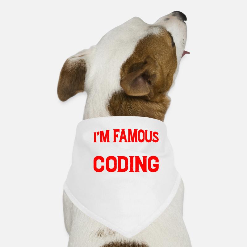 I'm Famous For My Coding Skills 2 Dog Bandana