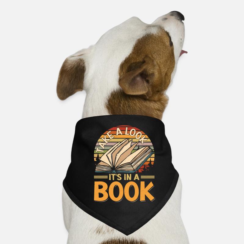 Take a look it is in a Book Dog Bandana