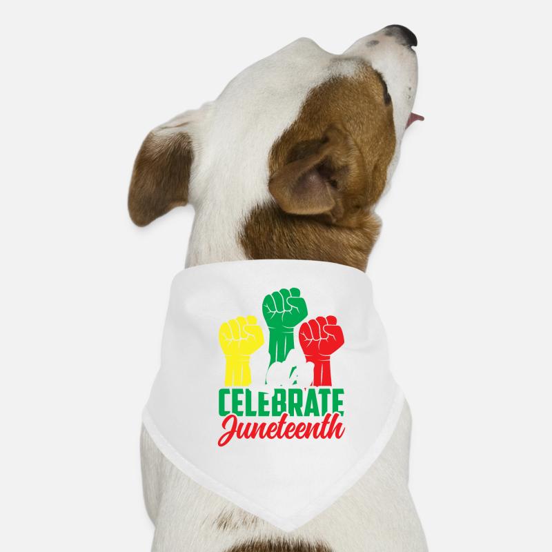 Feiern Wir Den Juneteenth Black African American Hunde-Bandana