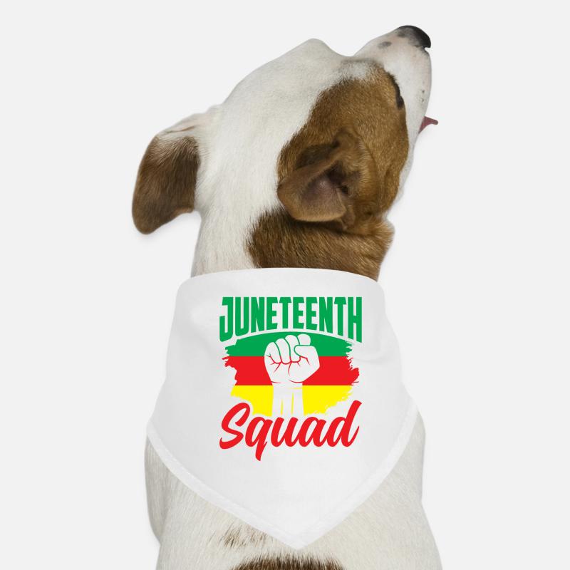 Juneteenth Team Black 1865 Afro-Américain Bandana pour chien