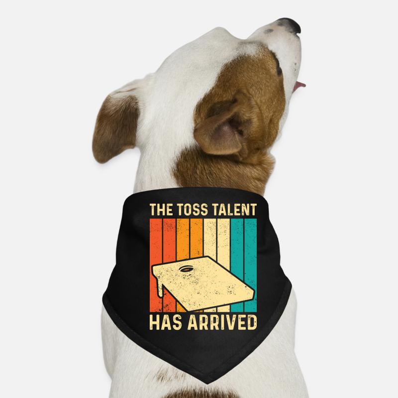 Funny Cornhole Corn Hole Retro Dog Bandana