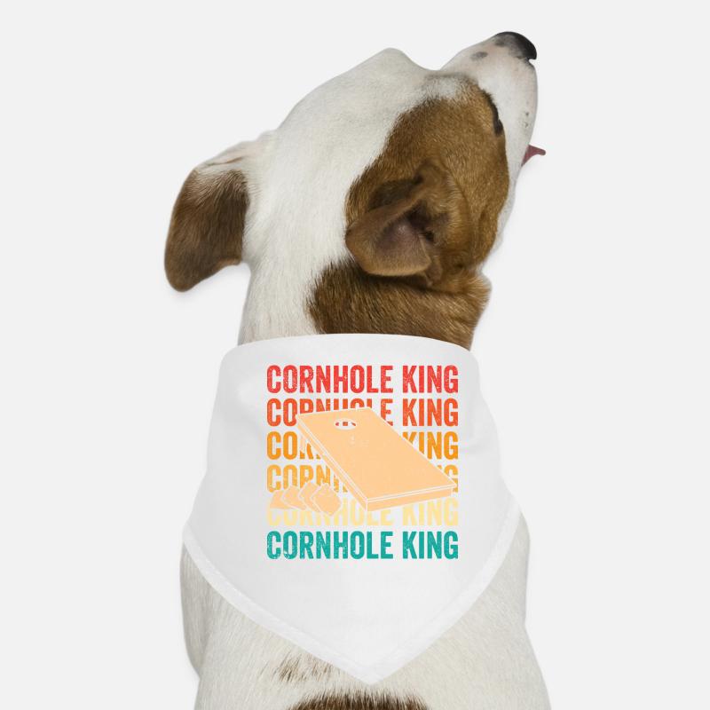 Cornhole Corn Hole Retro Bandana pour chien