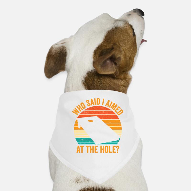 Funny Cornhole Corn Hole Retro Dog Bandana