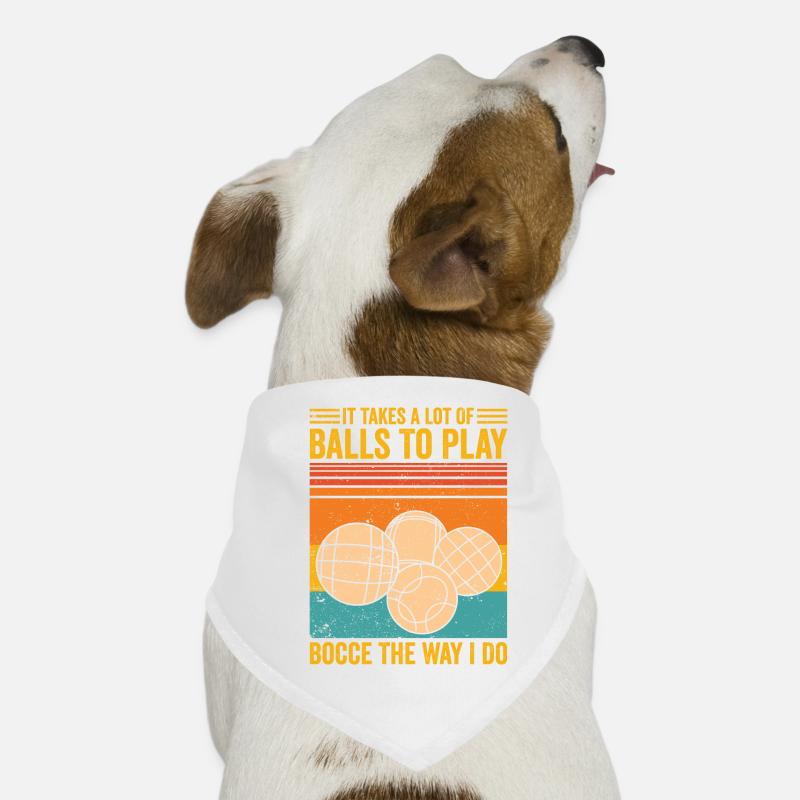 Lustiger Bocciakugel Hunde-Bandana