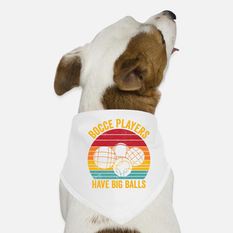 Drôle de boule de boccia rétro Bandana pour chien