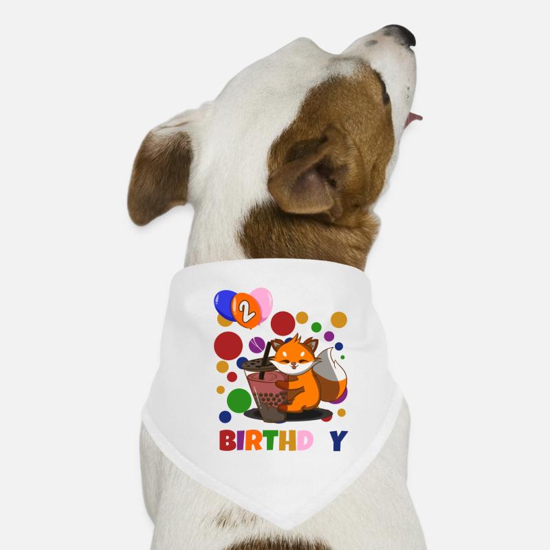 2e anniversaire Fox Bandana pour chien