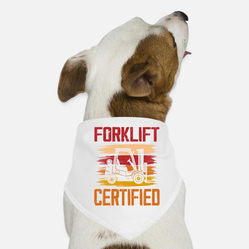 Forklift Certified Operator Forklifter Driver Hunde-Bandana