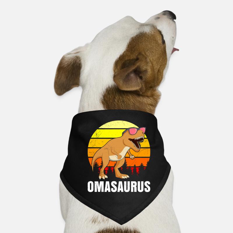 Omasaurus Muttertag Großmutter Dinosaurier Hunde-Bandana