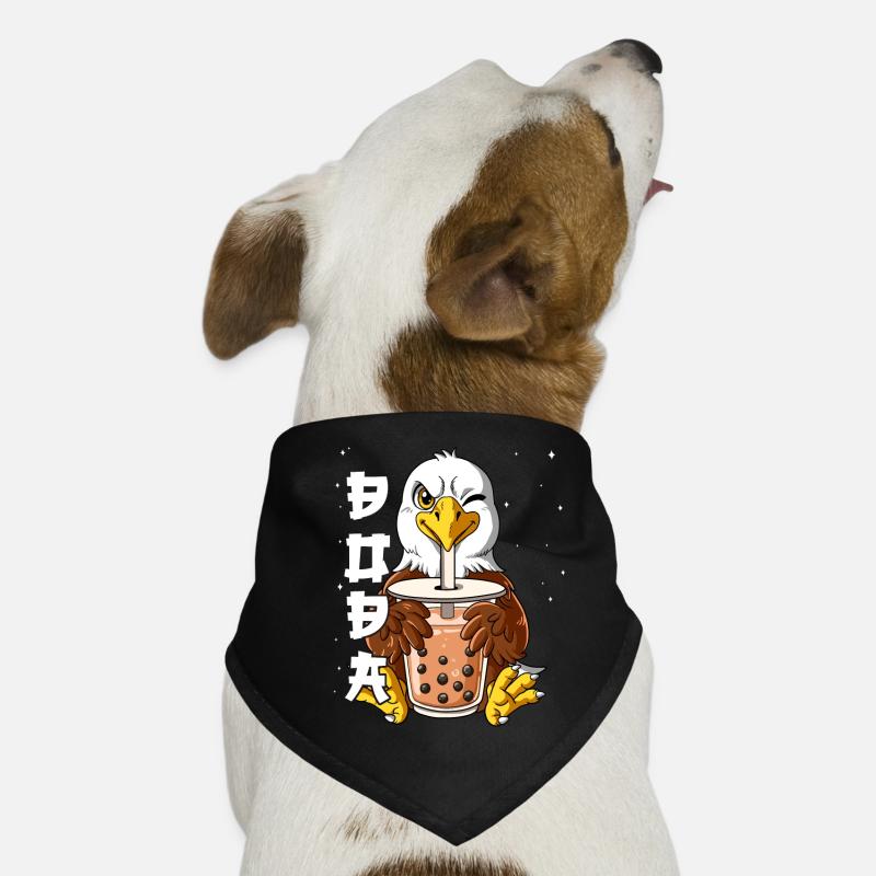 Boba Tea Eagle Bubble Tea Bandana pour chien